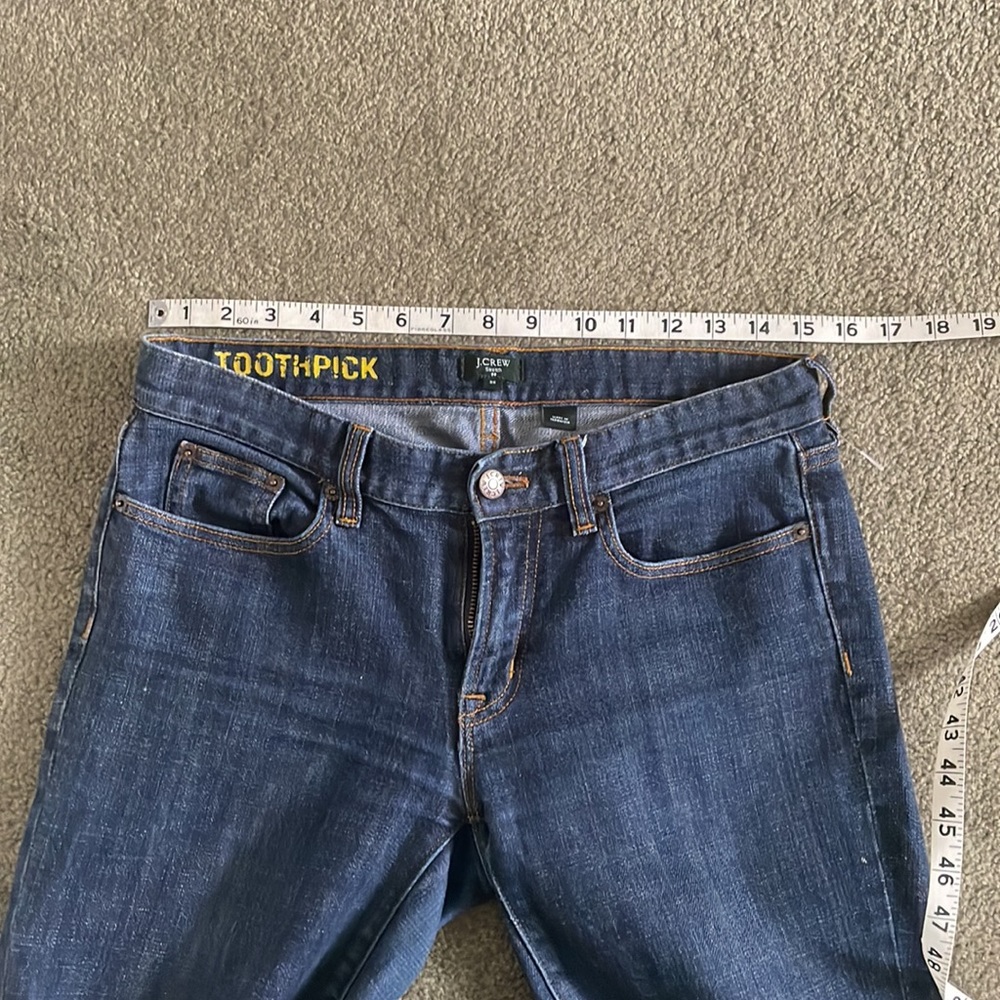 J Crew Toothpick Jeans Size 2 - Picture 8 of 13